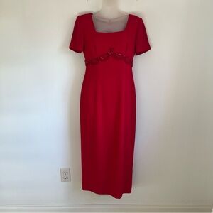 Donna Morgan Red Dress Size 4